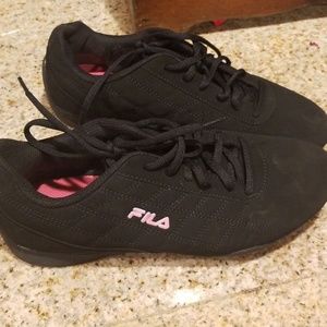 Black with pink logo